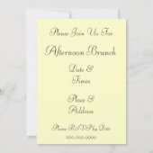 Rode Witte Rozen Botanische Aangepaste Uitnodiging (Achterkant)