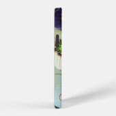RODE WITTE ROZEN EN ANEMONE BLOEMEN MONOGRAM iPhone HOESJE (Rechterkant)