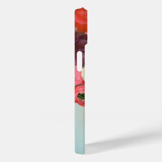 RODE WITTE ROZEN EN ANEMONEBLOEMEN MONOGRAM Case-Mate iPhone CASE (Achterkant / Rechts)