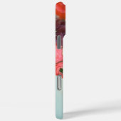 RODE WITTE ROZEN EN ANEMONEBLOEMEN MONOGRAM Case-Mate iPhone CASE (Achterkant / Rechts)