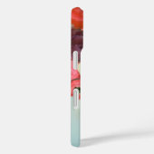 RODE WITTE ROZEN EN ANEMONEBLOEMEN MONOGRAM Case-Mate iPhone CASE (Achterkant / Rechts)