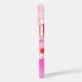 RODE WITTE ROZEN EN ROZE ANEMONE BLOEMEN MONOGRAM Case-Mate iPhone CASE (Achterkant / Links)
