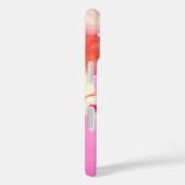 RODE WITTE ROZEN EN ROZE ANEMONE BLOEMEN MONOGRAM Case-Mate iPhone CASE (Achterkant / Rechts)