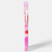 RODE WITTE ROZEN EN ROZE ANEMONE BLOEMEN MONOGRAM Case-Mate iPhone CASE (Achterkant / Links)