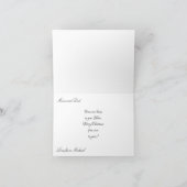 Rode & Witte Sneeuwvlok Kerst Kaart - Van Verre (Binnen)