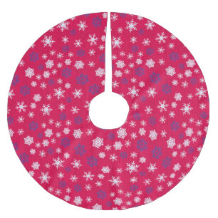 Rode Witte Sneeuwvlok Kerst Patroon Kerstboom Rok