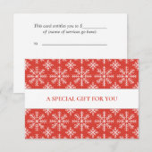 RODE WITTE SNEEUWVLOKKEN KERSTMIS SPECIAL (Voorkant / Achterkant)