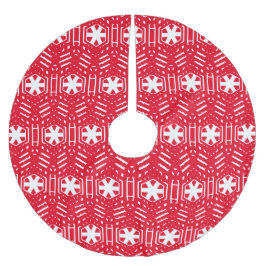  rode witte sneeuwvlokken schattig kerstfeest kerstboom rok