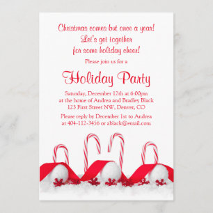 Rode Witte Snoep Canes Sneeuwballen Kerstfeest Kaart