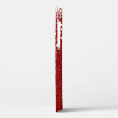 Rode Witte Snowy Druppelende Sneeuwvlok Custom Nam Case-Mate iPhone Case (Achterkant / Links)