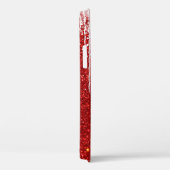 Rode Witte Snowy Druppelende Sneeuwvlok Custom Nam Case-Mate iPhone Case (Achterkant / Rechts)