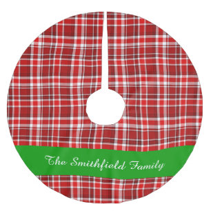 Rode witte spelnaam Aangepast 2 Kerstboom Rok