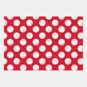 Rode Witte Sport Basketballen Patroon Gift Inpakpapier Vel (Voorkant 2)
