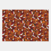 Rode Witte Sport Basketballen Patroon Gift Inpakpapier Vel (Voorkant)