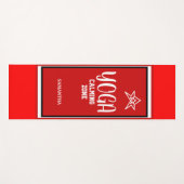 Rode Witte Ster Naam Yogamat (Voorkant (horizontaal))