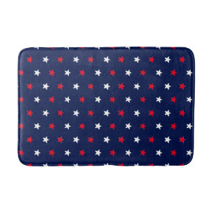 Rode witte sterren, navy blue back-amerikaans patr badmat