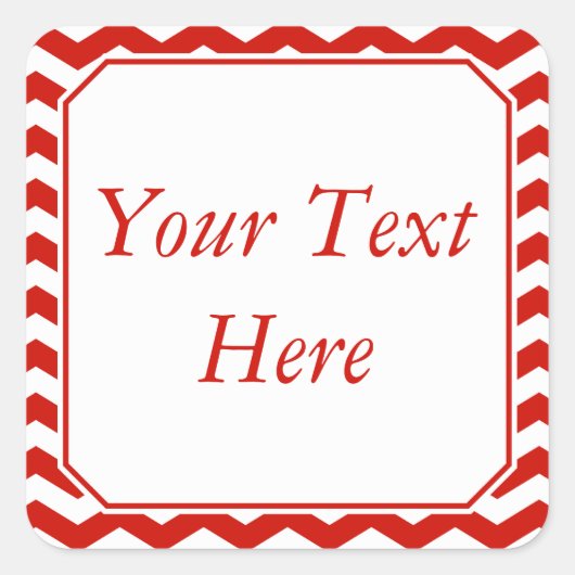 Rode & Witte Stickers of Etiketten w/Douanetekst (Voorkant)