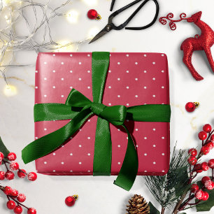 Rode Witte Stippen Vakantie Kerstmis Cadeaupapier