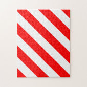 Rode witte streep legpuzzel (Verticaal)