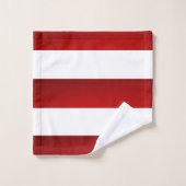 Rode witte strepen bad handdoek (Wasdoekje)