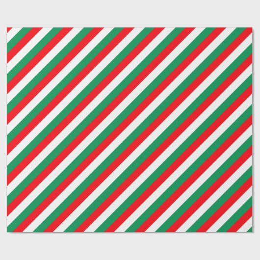 Rode witte strepen cadeaupapier (Vlak)