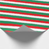 Rode witte strepen cadeaupapier (Hoek)