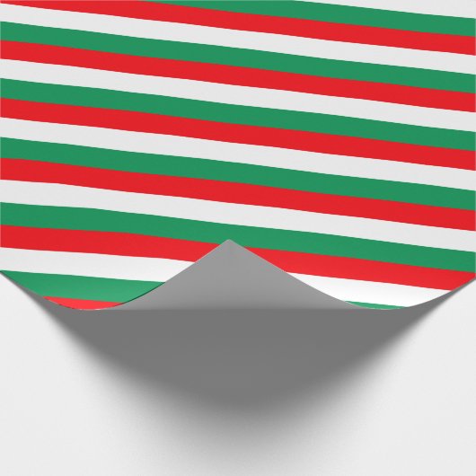 Rode witte strepen cadeaupapier (Hoek)