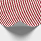 Rode & Witte Strepen Cadeaupapier (Hoek)