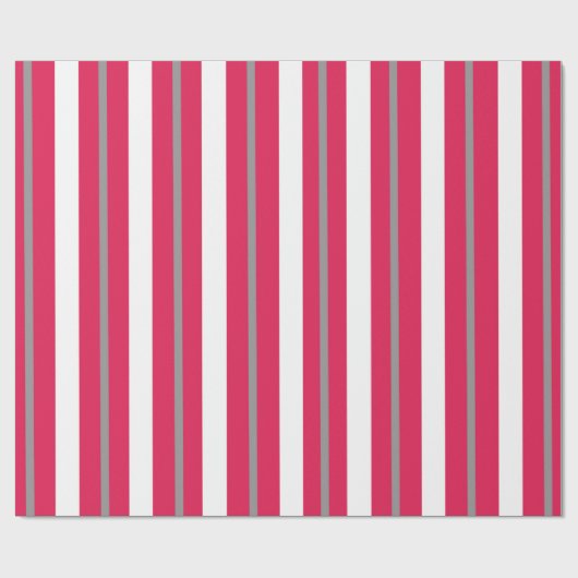 Rode witte strepen cadeaupapier (Vlak)