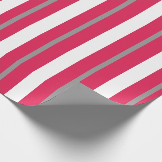 Rode witte strepen cadeaupapier (Hoek)
