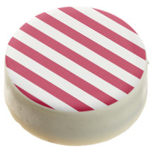 Rode witte strepen Chocolate met zwarte koekjes