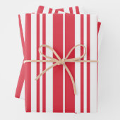 Rode witte strepen Kustkust Inpakpapier Vel (In situ)