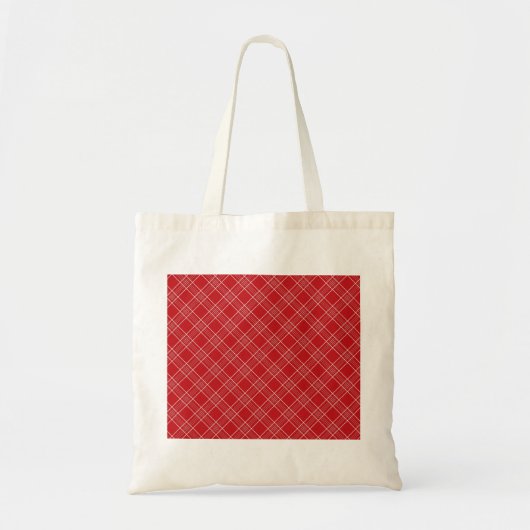  rode witte strepen met plattegronnen tote bag (Voorkant)