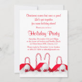 Rode Witte Suikerstokken Sneeuwballen Kerstfeest Kaart (Voorkant)