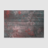 Rode, witte tuinbouwers op bijtend hout tissuepapier (Voorkant)