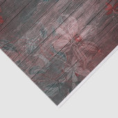 Rode, witte tuinbouwers op bijtend hout tissuepapier (Detail)