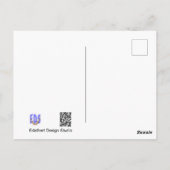 Rode Witte Tulp Close-up Bedankt Ansichtkaart Briefkaart (Achterkant)