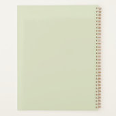 Rode Witte Tulpen Bloemen Mand Planner (Achterkant)