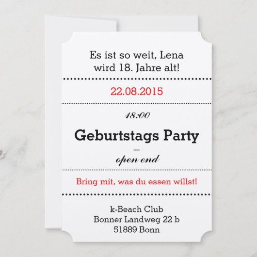 Rode witte Uitnodiging (Achterkant)