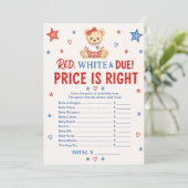 Rode Witte Verjaardag Prijs Spelkaart Kaart (Staand voorkant)