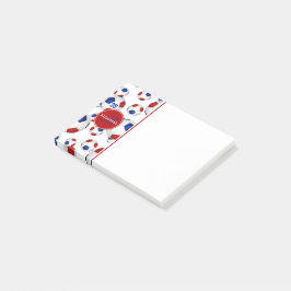 rode witte voetballen girale sport post-it® notes