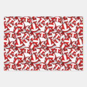 Rode witte volleyballen kinder tiener verjaardagsf inpakpapier vel (Voorkant)