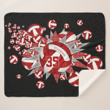 rode witte volleybalsterren meisjes