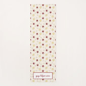 Rode witte wijn glas yoga voor wijn yoga mat (Voorkant)