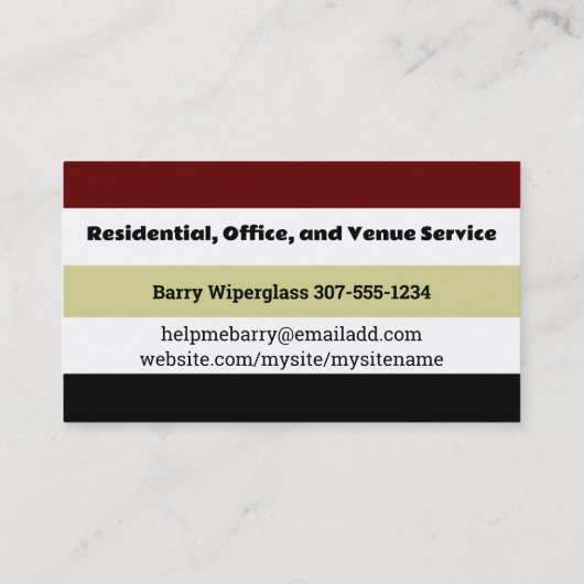 Rode witte wijn proeverij glazen bartender sommeli visitekaartje (Achterkant)