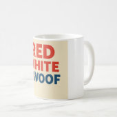 Rode Witte & Woof Mok (Voorkant rechts)