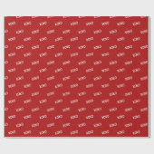 Rode Witte XOXO Bruidsdouche  Cadeaupapier (Vlak)