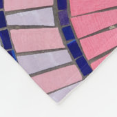 Rode, witte, zwarte en roze abstracte illustraties fleece deken (Hoek)