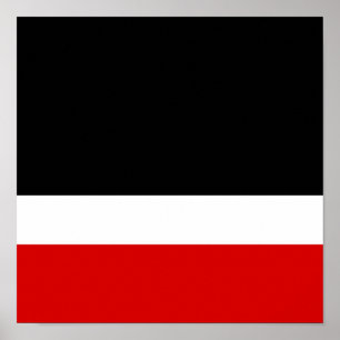 Rode witte zwarte kleurenblok poster