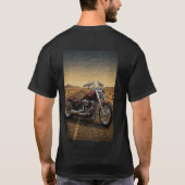 Rode Woestijn Custom Cruiser – 3D Micro Mozaïek T-shirt (Achterkant)